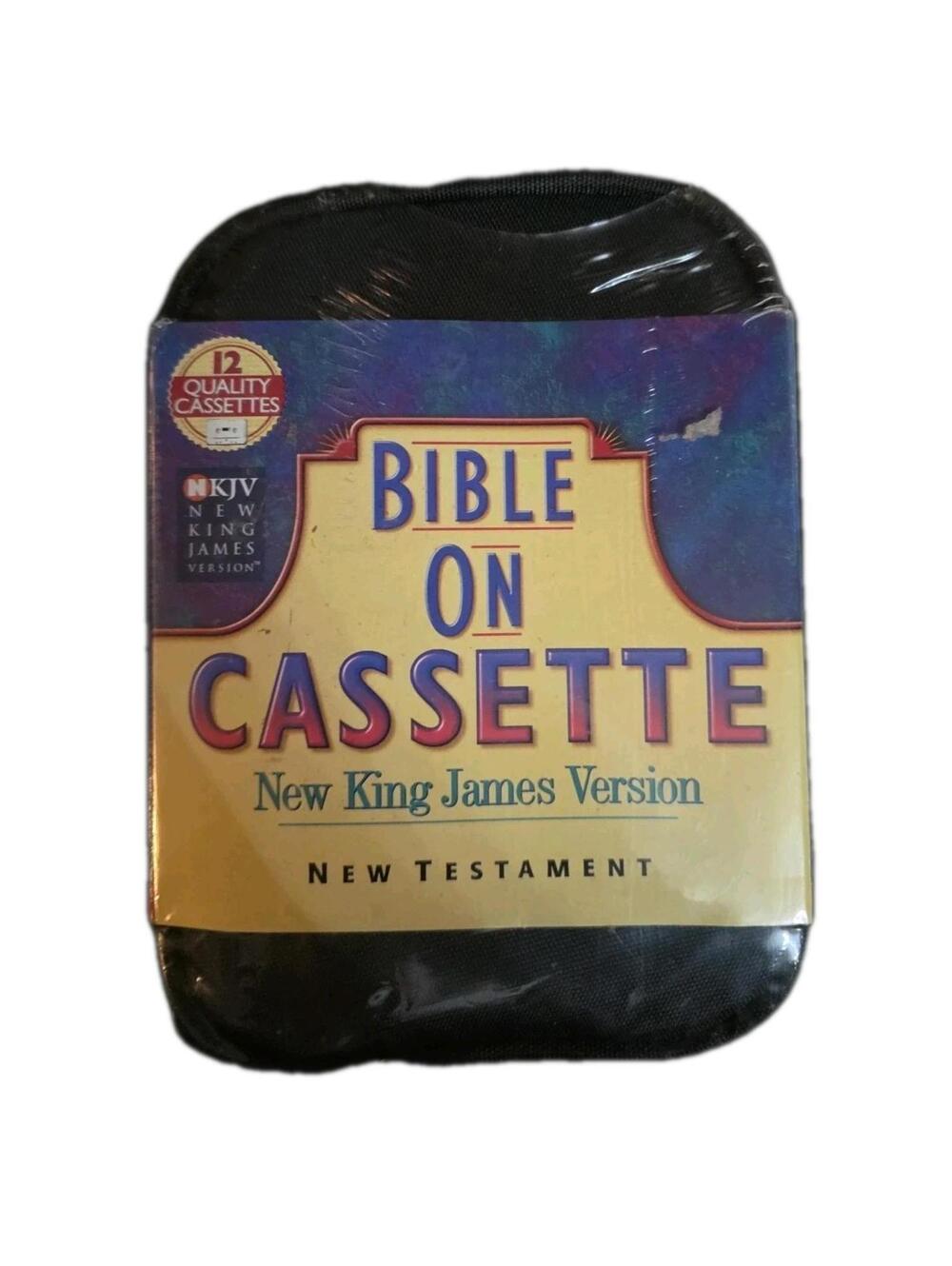 1982 Bible On 12 Cassettes New King James Version New Testament New Sealed +Case